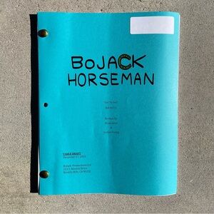 Bojack Horseman 2014 Out To Sea Production Table Draft Script SEASON 2 FINALE!!